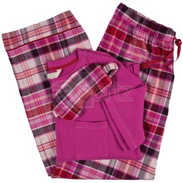 Ladies Pink Pyjama Set with Eye Mask