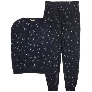 Ladies Celestial Print Cotton Pyjamas
