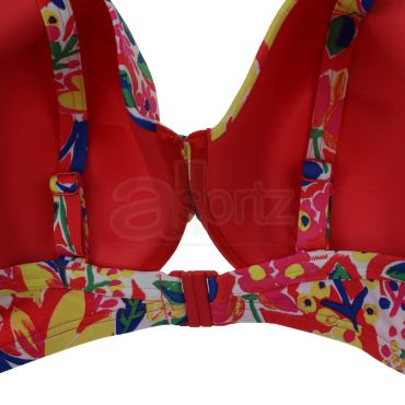 Ladies Bright Floral Print Padded Bikini Top