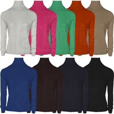 Ladies Roll Neck Jumper Top