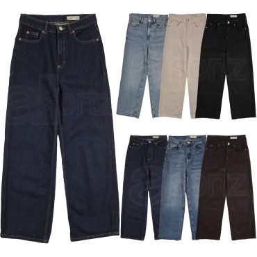 Ladies Wide Leg Denim Jeans
