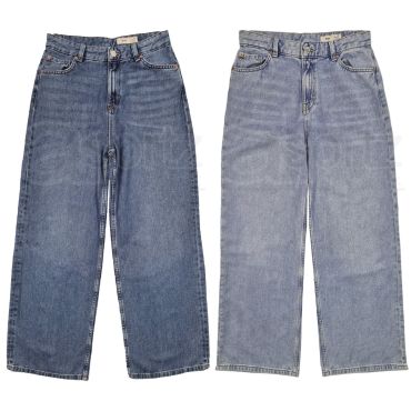 Ladies Wide Leg Denim Jeans