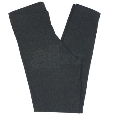 Ladies Charcoal Cotton Rich Stretch Leggings