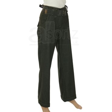 Ladies Charcoal Trousers & Belt