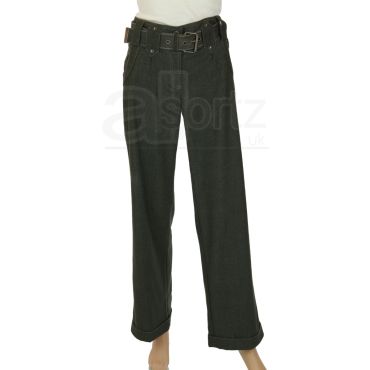 Ladies Charcoal Trousers & Belt