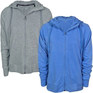 Ladies Cotton Rich Zip Hoodie