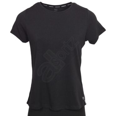 Ladies Cotton Rich Side Stripe Sports T-shirt Top