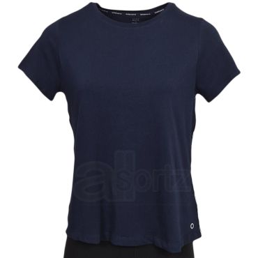 Ladies Cotton Rich Side Stripe Sports T-shirt Top