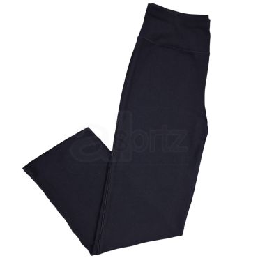 Ladies Navy Side Stripe Cotton Rich Straight Leg Joggers