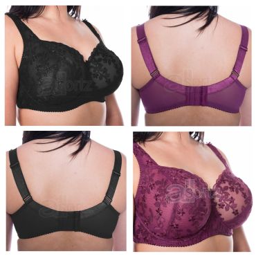 Ladies Gemm Lace Plus Size Bra in D - J Cup