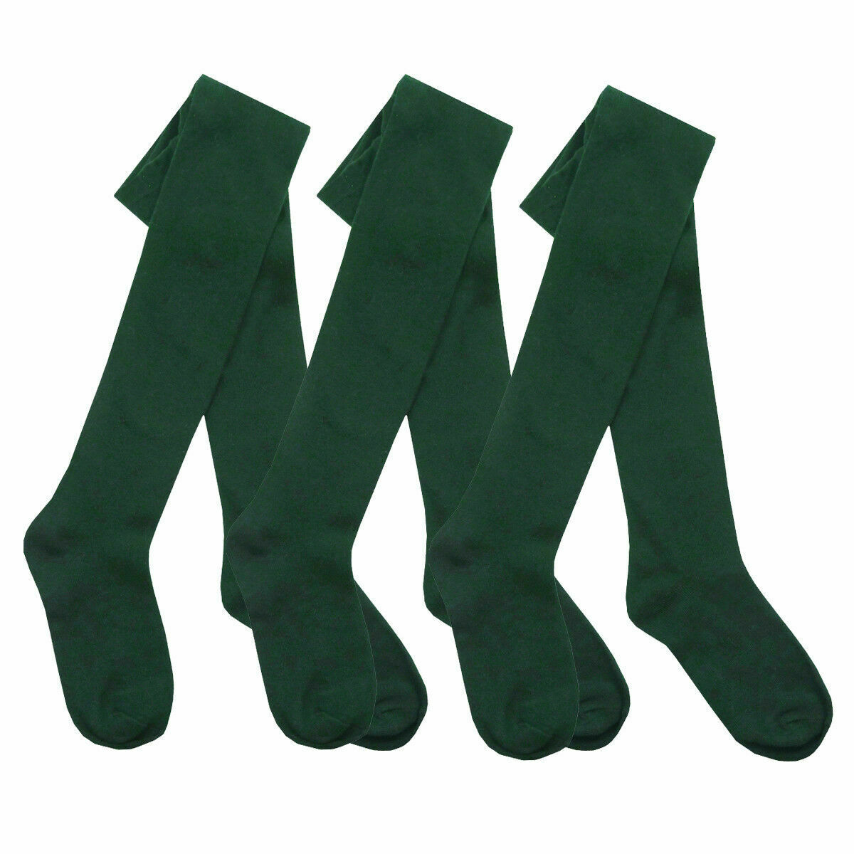 3 pares de medias escolares lisas ricas en algodón para niñas edad inteligente invierno cálido - Imagen 4 de 9